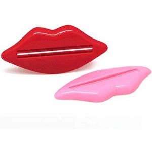 2 Stuks Willekeurige Kleur Plastic Lippen Tandpasta Dispenser Houder Rolling Tube Tandpasta Squeezer Thuis Badkamer Accessoires Benodigdheden