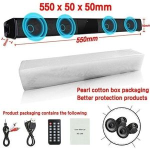 Luxe Upgrade Beste Geluidskwaliteit Draadloze Bluetooth Soundbar Speaker Tv Home Theater Soundbar Subwoofer Met Rca Lijn