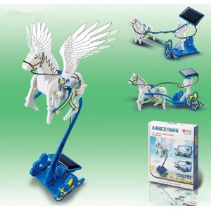 Solar Vliegende Paard Wagen Naar Triade Zonne-energie Paard Machine Game Elektrische Speelgoed Voor Kinderen Kids Science