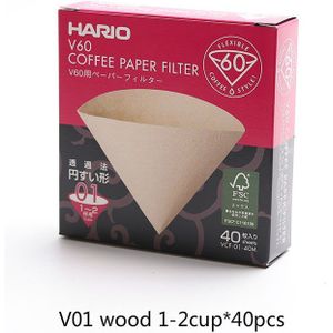 Hario V60 Filter Koffie 01 02 Count Espresso Koffie Natuurlijke Papieren Filters Voor 4 Kopjes Barista Drip Koffie Filter Japan geïmporteerd