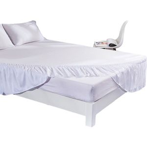 Wrap Rond Hotel Queen Size Bed Rok Wit Bed Shirt Zonder Oppervlak Elastische Band Koningin King Op/ makkelijk Uit Bed Rok