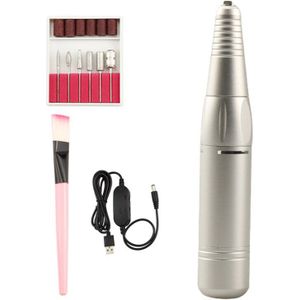 Nail Boor Machine 35000 Rpm Elektrische Manicure Machine Set Usb Draagbare Nail Boor Pen Pedicure Boor Keramische Nail File Gereedschap