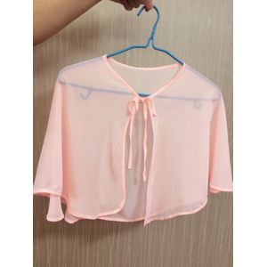 Marine Blauw Zwart Rood Grijs Blush Bourgondië Chiffon Cape Shawl Bruiloft Jas Vrouwen Bolero Bolero Wraps Mariage Avond Prom Wrap