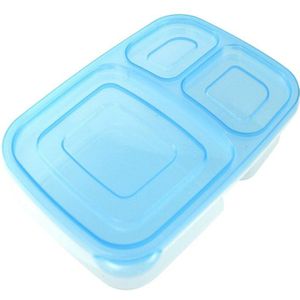 Draagbare Magnetron Bento Lekvrije Lunch Box Met Deksel 3 Compartimenten Voedsel Container Picknick School Opbergdozen Voor Kids volwassen