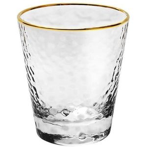 Gold Inlay Rand Glas Cup Koffie Melk Thee Cup Whisky Stemless Wijnglas Cup Water Glazen Voor Drinken Creatieve drinkware