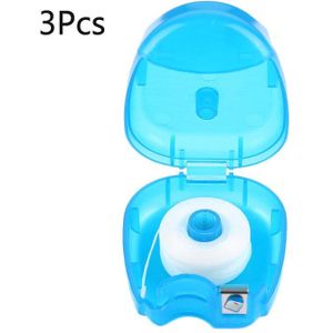 1 Pc 25 M Tandzijde Plastic Blauwe Draad Mondhygiëne Tanden Cleaner Met Doos Floss Tandheelkundige Tandenstokers Oral Care tool
