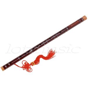 Kmise Rode Traditionele Chinese Bamboefluit Dizi F Key Muziekinstrument