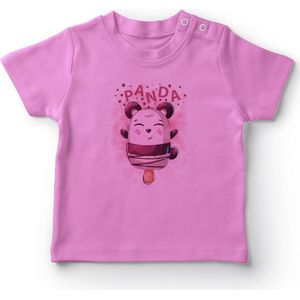Angemiel Baby Leuke Ijs Panda Meisje T-shirt Roze