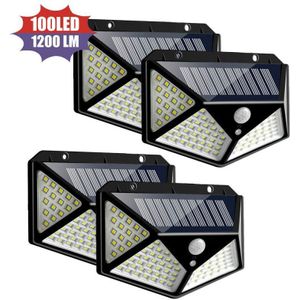 1/2/4 Stuks 100 Led Solar Light Outdoor Solar Lamp Pir Motion Sensor Lamp Waterdicht Zonne-verlichting voor Yard Garden Decoratie