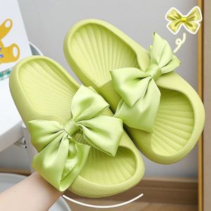 Zomer Vrouwen Slippers Mode Strikje Indoor Non-Slip Zachte Eva Zool Toevallige Sandalen Strand Home Slipper Dames Schoenen