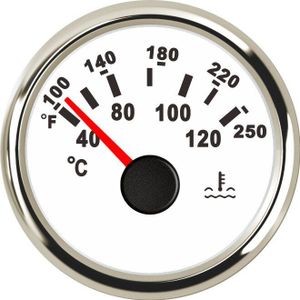 52 Mm Temperatuursensor Digitale Water Temperatuurmeter Voor Auto Auto Moto 12V 24V Waterdichte Rode Led Thermometer 40-120 Graden