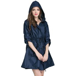 Mode Vrouwen Regenjas Waterdichte Trenchcoat Motorfiets Regenkleding Windjack Regen Jas Hoodie Fiets Outdoor Regen Poncho