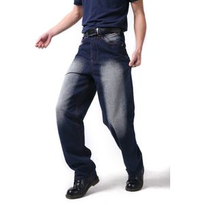 Mode Mannen Biker Jeans Heavy Duty Multi Zakken Japanse Stijl Loose Fit Plus Size 30-46 Cargo Denim broek Voor Hipster
