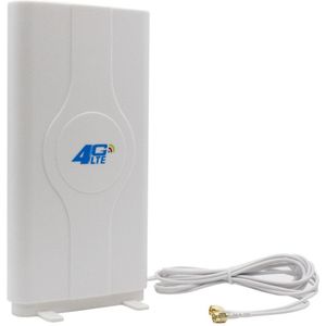 Dlenp 4G Lte Mimo Antenne 700-2600Mhz Met 2- TS9/ CRC9/Sma Male Connectoren booster Panel Antenne Met 2M Kabel 88dBi