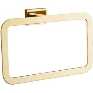 Goud Handdoek Ring Chrome Badkamer Accessoires Decoratie Elegante Vierkante Stijl