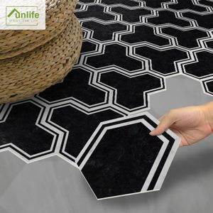 Funlife®Hexagon Dikke Waar Weerstand Floor Stickers Badkamer Anti-Slip Grond Stickers Keuken Matte Film Home Decor Waterdicht