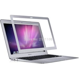 Bubble Gratis Lcd Screen Protector Met Zilveren Frame Voor Apple Macbook Air 13.3 &quot;A1369 A1466