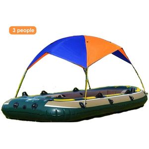 Opblaasbare Boot Tent Duurzaam Oranje Blauw Nylon Beddengoed Wandelen Camping Reizen Schaduwdoek Opvouwbare Luifel Kajak Ferry Opknoping Bed