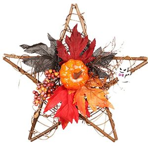 Halloween Pentagram Muur Opknoping Ghost Festival Handgemaakte Ambachten Home Party Wanddecoratie