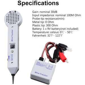 200EP Hoge Nauwkeurigheid Draagbare Kabel Tester Thuis Tone Generator Kit Inductieve Versterker Tracers Verstelbare Volume Professionele