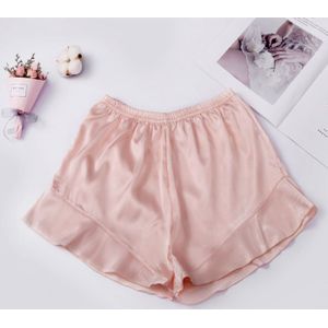 Dame Naadloze Verstoorde Veiligheid Broek Stretchy Pure Kleur Dunne Ademende Shorts Glossy Satijn Stoffen Elastische Taille Franse Knickers