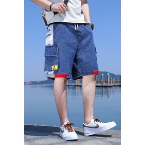 Cargo Jean Shorts Zomer Multi Pockets Half Jeans Street Wear Korte Denim Jeans