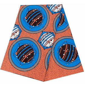 Ankara Stof Afrikaanse Real Wax Print 100% Polyester Print Kleurrijke Tissue Echte Wax 3/6 Yards Voor Party jurk