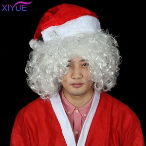 Xiyue Jaar Wit Santa Kostuum Wizard Pruik En Baard Set Kerst Halloween Supplies