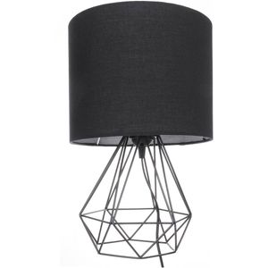 Decoratieve Retro Geometrische Tafellamp Drum Shade Bed Home Verlichting Licht Voor Slaapkamer Woonkamer Studeerkamer Lamp