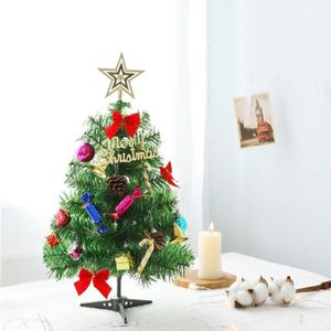 50Cm Kerstboom Pakket Met Verlichting Kerst Decoratie Tafel Mini Kerstboomversieringen Kerstcadeau