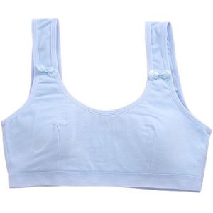 Crop Tops Met Spons Gewatteerde Meisjes Sport Training Beha Zachte Ondergoed Voor Pu Null