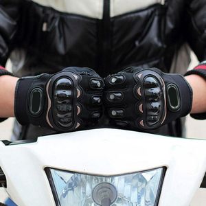 Druk Sn Lederen Motorhandschoenen Motocross Handschoenen Gear Moto Biker Racing Hard Knuckle Volledige Finger Glove Mens