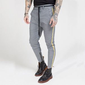 Mode Plaid Broek Mannen Hip Hop Streetwear Joggingbroek Skinny Broek Mannen Sportscholen Kleding Chino Heren Joggers Broek