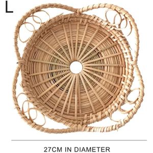 Opbergvak Ronde Mand Brood Fruit Opslag Dessert Rieten Dienblad Bloemvorm Hand Geweven Handgemaakte Basketes Display