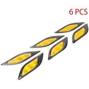 Auto Stickers Diy Auto Reflecterende Stickers Voor HYUNDAI-SOLARIS Creta Body Decoratie Lichtgevende 6 Stks/set