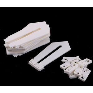 10 Pcs Diy Fotolijst Zwaard Vormige Foto Fotolijst Houder Ondersteuning Display Ezels Stand (Zwart, Wit) 180x75x 6 Mm/125x45x6mm