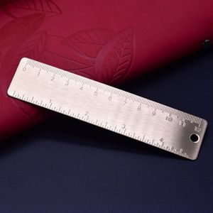 Guoyi A039 Koper Materiaal Lengte 6Cm Dikke Mini Heerser Kantoor & Gebruikt Voor School Briefpapier Onderwijs Levert Meetinstrumenten