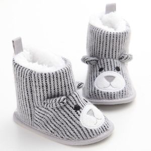 Baby Winter Laarzen Baby Peuter Pasgeboren Leuke Cartoon Beer Schoenen Meisjes Jongens Eerste Wandelaars Warme Sneeuwveld Booties Boot