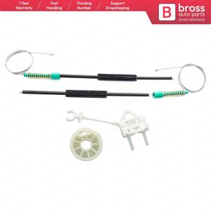 Bross Auto-onderdelen BWR263 Vermogen Window Regulator Set Reparatie Rechtsvoor 51718403, 46751438, 46810618, 46810676 Voor Fiat Doblo MK1