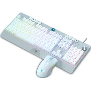 Gaming Toetsenbord En Muis Bedraad Backlight Mechanische Gevoel Toetsenbord Gamer Kit Stille 2400Dpi Gaming Muis Set Voor Pc Laptop