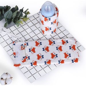 Cartoon Usb Melk Water Warmer Zakken Draagbare Baby Verpleging Fles Heater Pasgeboren Voedsel Isolatie Cover Voor Reizen Warm Houden