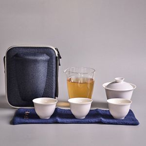 TANGPIN keramische theepotten waterkoker gaiwan theekopjes chinese theewaar draagbare reizen thee set met reistas
