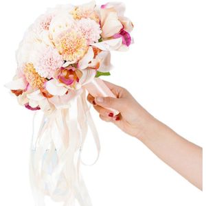 Kunstmatige Chrysant Bal Realistische Bloemblaadjes Rose Bloemen Wedding Bridal Holding Boeket Regelingen Decoratie Props