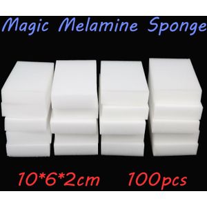 100Pcs White Magic Sponge Eraser Cleaning Melamine Foam Cleaner Keuken Schoonmaak Gereedschap Wassen Accessoires Melamine Spons