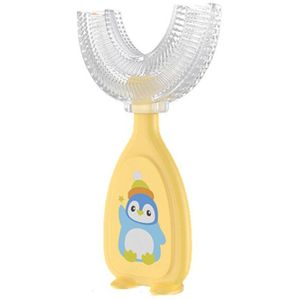 Kinderen U-vorm Tandenborstel Zachte Siliconen Training Tanden Reinigen Hele Mond Teethbrushes Voor 2-12 Jaar Kinderen