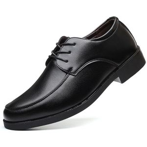 Mazefeng Mannen Kleding Schoenen Vierkante Teen Heren Lederen Schoenen Trendy Zakelijke Stijl Lace-Up Mode Mannen Schoenen maat 38-44