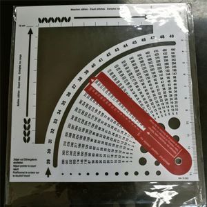 Breien Gauge Converter Trui Breien Tool Circulaire Handvat Smooth Weave Craft Breien Rekenmachine En Tellen Frame Heerser