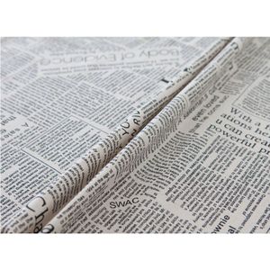 Retro Kranten Patroon Decoratieve Tafelkleed Katoen Tafelkleed Eettafel Cover Voor Keuken Thuis