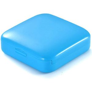 1Pc Mini Draagbare 2 Grid Push Open Stijl Pil Doos Snoep Kleur Geneeskunde Bunker Tablet Storage Case Container Gevallen opbergdoos