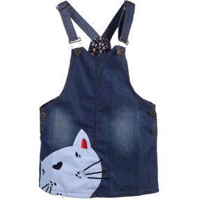 Leuke Kat Baby Kids Meisjes Zomer Peuter Denim Jeans Losse Overalls Outfit 3-7years Helen115